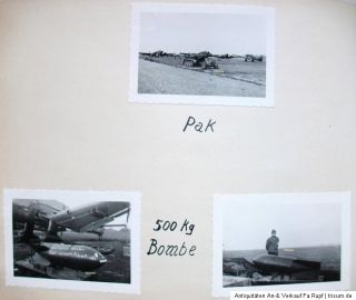 Orig.Militär Foto Album Soldat Flugzeug Ju Luftwaffe 2.WK