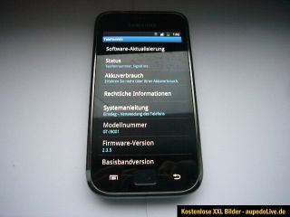 tolles Handy Samsung Galaxy S Plus GT I9001 schwar 8 GB OVP wie neu