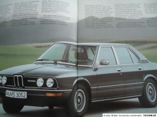 BMW 518 520 525 528i E12 Prospekt brochure