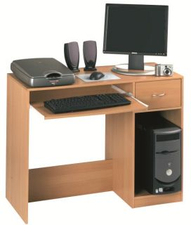 Computertisch Poly Schreibtisch PC Tisch Buche Dekor