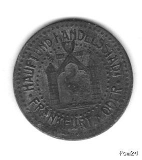 10 Pfennig Haupt  und Handelsplatz Frankfurt a. d. Oder 1917