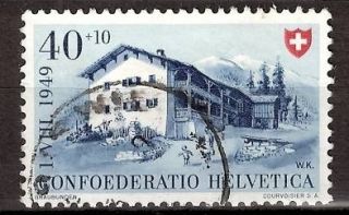 Schweiz Mi Nr. 528  40+10c PRO PATRIA 1949, gestempelt   Katalogwert