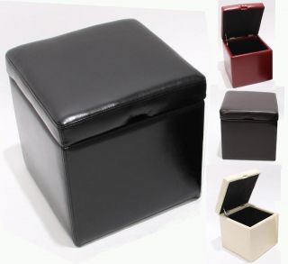 Sitzhocker Aufbewahrungsbox Onex, LEDER, bis 47cm