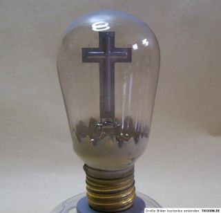Altarlicht Hausaltar Glühbirne Kreuz Kruzifix Glühlampe
