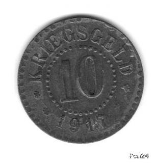 10 Pfennig Haupt  und Handelsplatz Frankfurt a. d. Oder 1917