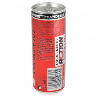 95 EUR/l) Action Cola Energy Drink 24x250 ml