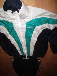 Adidas Trainingsanzug Jogginganzug TrackSuit Vintage 90s 90er Glanz