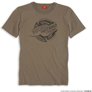 DUCATI Graphic BUCKLE kurzarm T Shirt grün Meccanica NEU 2012