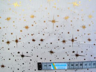 Taft natur/ beige Sterne ab 50 cm 561 Grundpreis 9,00 €/m