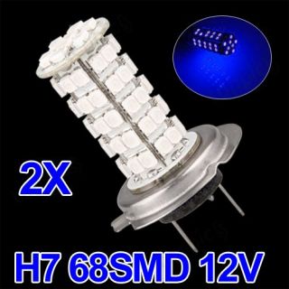Stk. H7 1.5W 68 SMD LED Autolampe Nebelscheinwerfer Licht Blau