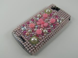 Sony Ericsson Xperia Arc Arc S Strass Hülle Cover Case Gold Rose