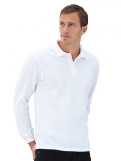 Piqué Langarm Polo Shirt von RUSSELL ° XS 4XL ° longsleeve
