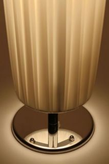 Facile Stehlampe rund Plissee Säulenlampe 160 cm Standleuchte weiß