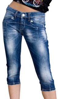 Cipo & Baxx Damen Jeans 3/4 Cipo Capri Bermudas Hose W25   W29