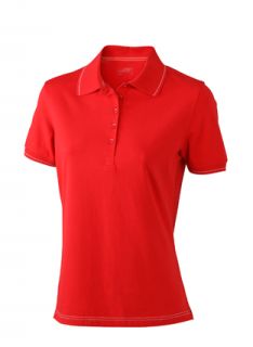 James & Nicholson Damen Elastic Polo Shirt Poloshirt Kontraststreifen