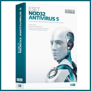 ESET Nod32 Antivirus 5 für 2 PCs / 1 Jahr Support * Vollversion