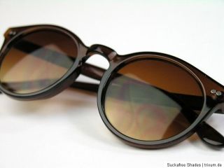 Retro Sonnenbrille Pantobrille Vintage Wayfarer runde Hornbrille V51