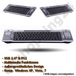 MULTIMEDIA Design TASTATUR PC Notebook Keyboard USB PS2