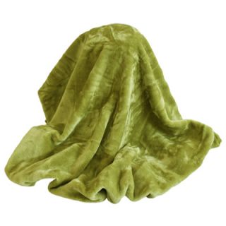Überwurf/Decke Faux Fur   aus Kunstfell   Grün   200 x 240 cm