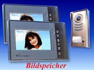 Video Türsprechanlage Bildspeicher 2 Monitore 591+2x691