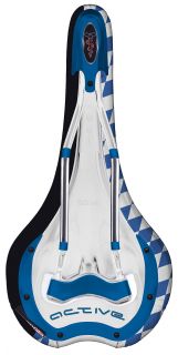 SQ lab 611 Active PRO ISARTRAILS 15cm Sattel weiß blau limited saddle