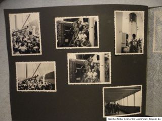 Album Schiffsreise KDF Monte Olivia 1935 Fotos Ansichtskarten