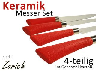 Keramik Messer Set 4 teilig Zurich Messerset Universalmesser