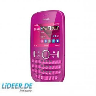 Nokia 201 Asha (pink) NEU*OVP*Ohne Simlock*Ohne Branding*Ohne Vertrag
