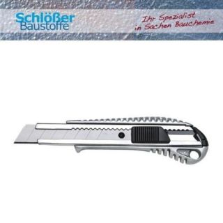 SBS Profi Cuttermesser Alu Druckguss Messer 18 mm + Ersatzklingen