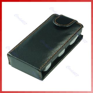 Leather Case Cover Flip Pouch For Nokia 5800 Black New