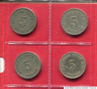 Konvolut Sammlung 48 Münzen von ca 1892   1914 Deutsches Kaiserreich