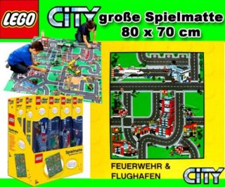 LEGO CITY Spielteppich Spielmatte Flughafen Feuerwehr