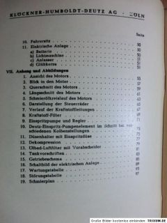 Betriebsanleitung Ersatzteilliste Handbuch Deutz 11PS Bauernschlepper