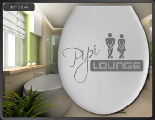 A627  Pipi Lounge  WC Deckel Toilette Bad Aufkleber