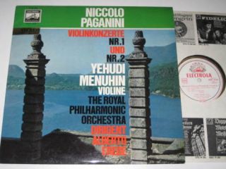 LP/PAGANINI/MENUHIN/EREDE/Violinkonzert 1&2/SME 91183