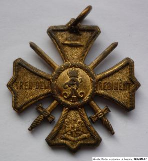 unbekannt alter Orden   Treu dem Regiment   Regimentsauszeichnung
