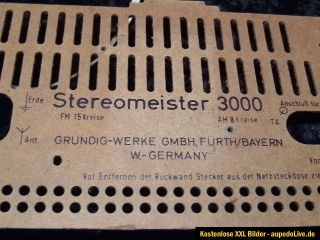 Röhrenradio GRUNDIG STEREOMEISTER + Stereodecoder + MV 3