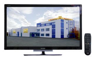 Sharp LC 32 LE 632 E Schwarz LED Fernseher *NEU* DVB S (Sat) und DVB C