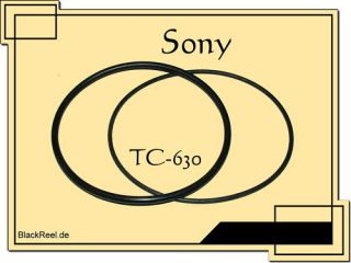 Sony TC 630 Riemen rubber belts Tape recorder