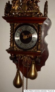 Zaanse Clock Pendeluhr Figurenuhr Hollanduhr Stuhlclock Wanduhr