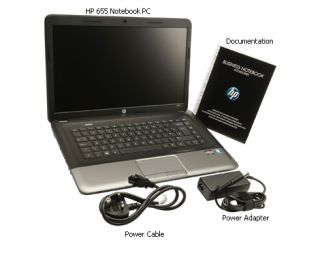 HP 655 39 6 cm 15 6 Zoll Notebook AMD E2 1800 1 7GHz 4GB RAM 500GB HDD