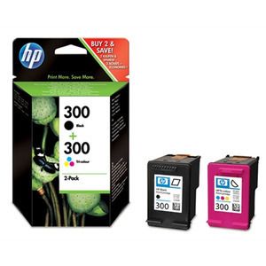 Genuine Black & Colour HP 300 Ink Cartridge Multipack (HP CN637EE