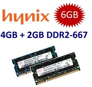 6GB RAM KIT DDR2 667 Mhz Speicher Apple MacBook + Pro