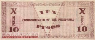 Philippinen / Philippines   10 Pesos 1942   P.S649c UNC