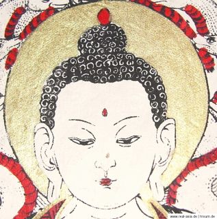 Loktapapierbild ~ Buddha ~ Buddhabild ~ handgeschöpftes Papier