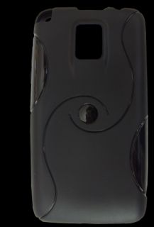 Silikon Gel Case schwarz für LG P990 Optimus Speed   Schutz Hülle