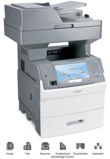 Lexmark X654de Multifunktions Laserdrucker Kopier Fax Scan  statt