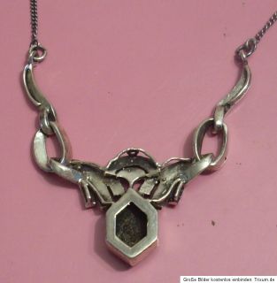 Sehr schöne Halskette aus der Zeit des Jugendstils aus 925iger Silber