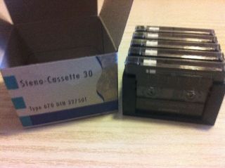 Grundig Steno 30 Kassetten Cassette Type 670 DIN 32750T Stenorette OVP