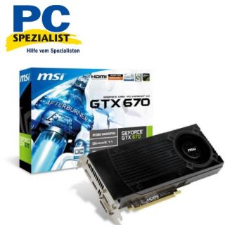Grafikkarte MSI Nvidia Geforce GTX 670 2048MB HDMI *NEU* 0816909097252